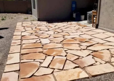 Flagstone patio installation Prescott AZ